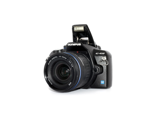 Olympus E-450 DSLR Camera with 14–42mm Lens